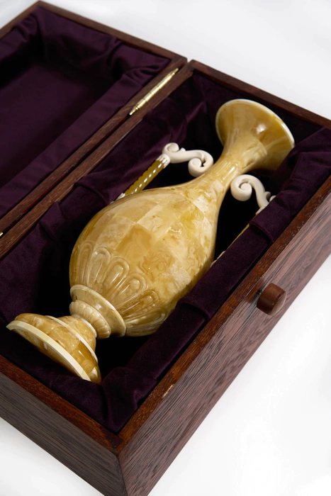 Oriental Amber Vase