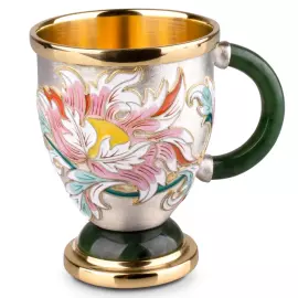 Кофейный набор серебряный "Аромат утра" на 6 персон