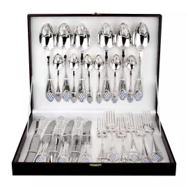 Столовый набор из серебра "Елизаветинский" 24 предмета, на 6 персон