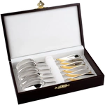 Набор чайных ложек из серебра "Изящный" на 6 персон