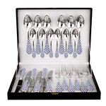 Столовый десертный набор из серебра "Елизаветинский" 24 предмета, на 6 персон