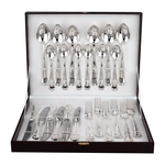 Столовый десертный набор из серебра "Европейский" 24 предмета, на 6 персон
