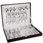 Столовый десертный набор из серебра "Европейский" 24 предмета, на 6 персон