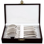 Набор чайных ложек из серебра "Элегант" на 6 персон