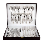 Столовый десертный набор из серебра "Элегант" 24 предмета, на 6 персон