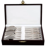 Набор чайных ложек из серебра "Государственный Герб РФ" на 6 персон