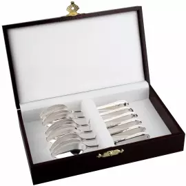Набор кофейных ложек из серебра "Элегант" на 6 персон