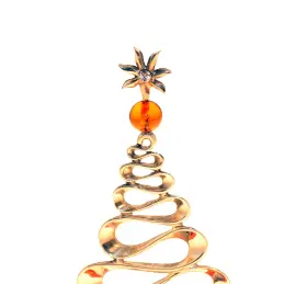 Сувенир из янтаря "Новогодняя ель"