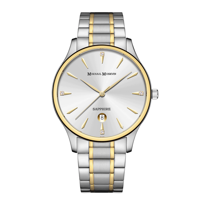 Наручные кварцевые часы Mikhail Moskvin Elegance серебристо-золотистые