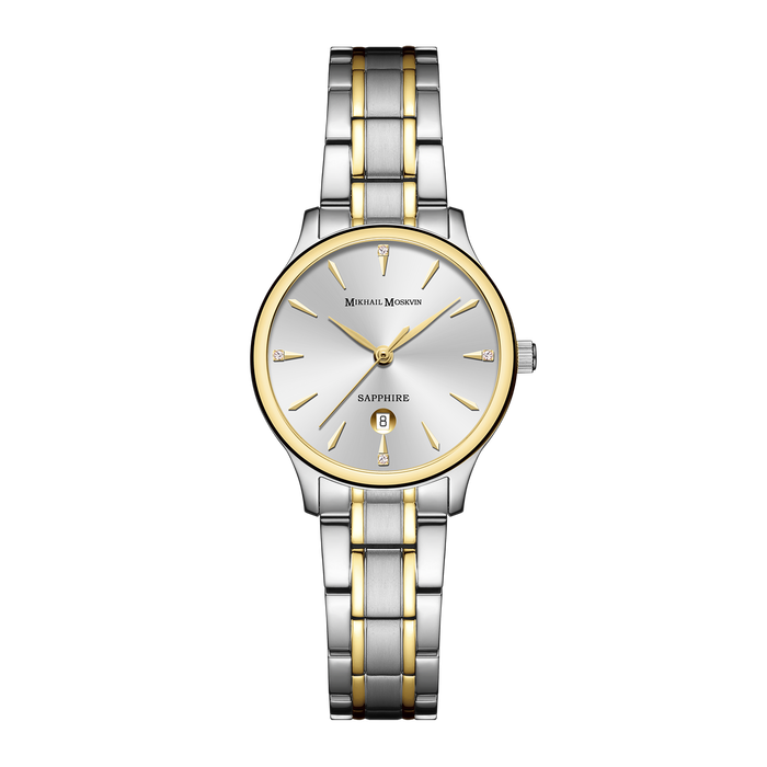 Наручные кварцевые часы Mikhail Moskvin Elegance серебристо-золотистые