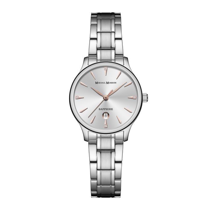Наручные кварцевые часы Mikhail Moskvin Elegance серебристые