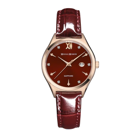 Наручные кварцевые часы Mikhail Moskvin Elegance с красным ремешком