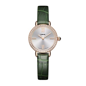 Lincor UNI 2025 Quartz Wrist Watch with Green Strap