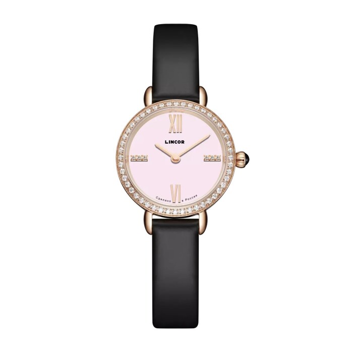 Lincor UNI 2025 Quartz Wrist Watch with Black Strap