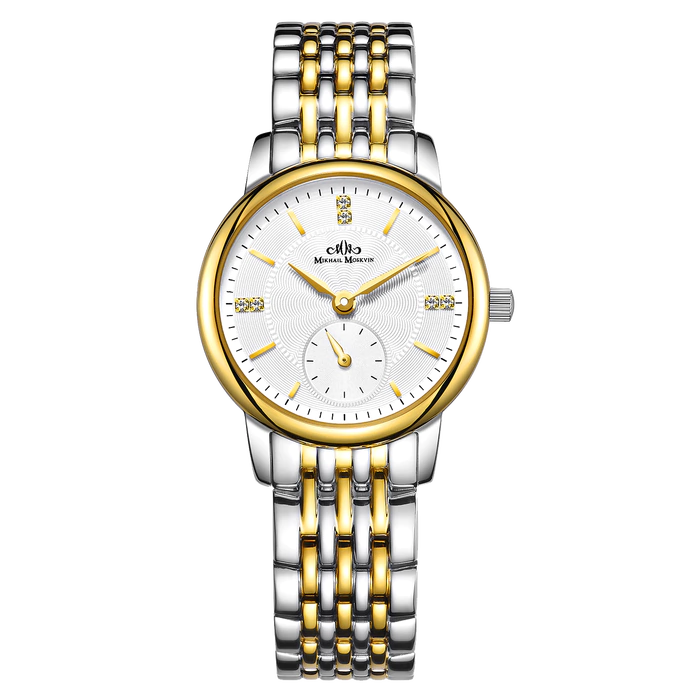 Наручные кварцевые часы Mikhail Moskvin Elegance серебристо-золотистые
