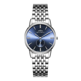 Наручные кварцевые часы Mikhail Moskvin Elegance сине-серебристые