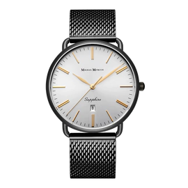 Наручные кварцевые часы Mikhail Moskvin Elegance серебристо-черные
