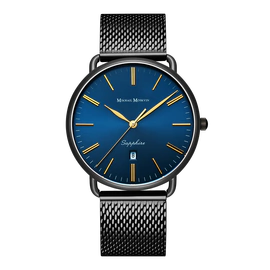 Наручные кварцевые часы Mikhail Moskvin Elegance сине-черные