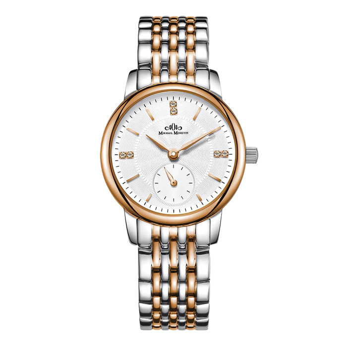 Наручные кварцевые часы Mikhail Moskvin Elegance серебристо-золотистые