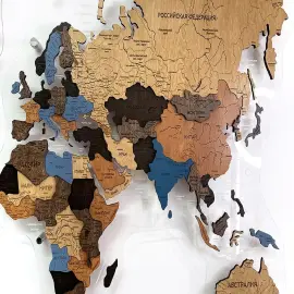 Карта мира многоуровневая 3D "Indigo" на заказ Карта мира многоуровневая 3D "Indigo" на заказ