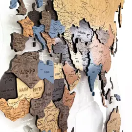 Карта мира многоуровневая 3D "Indigo" на заказ Карта мира многоуровневая 3D "Indigo" на заказ