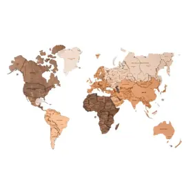 Карта мира многоуровневая 3D "Cappuccino" на заказ Карта мира многоуровневая 3D "Cappuccino" на заказ