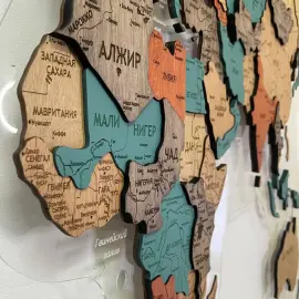 Карта мира многоуровневая 3D "Oasis" на заказ Карта мира многоуровневая 3D "Oasis" на заказ