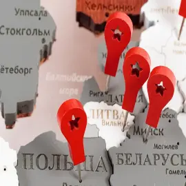 Карта мира, многоуровневая 3D "Yellowstone", на заказ Карта мира, многоуровневая 3D "Yellowstone", на заказ