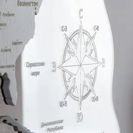 Карта мира, многоуровневая 3D "Yellowstone", на заказ Карта мира, многоуровневая 3D "Yellowstone", на заказ