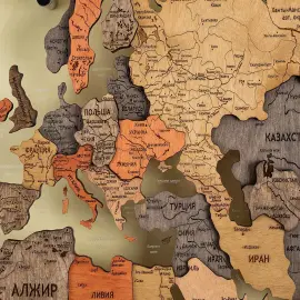 Карта мира, многоуровневая 3D "Terra Nova", на заказ Карта мира, многоуровневая 3D "Terra Nova", на заказ