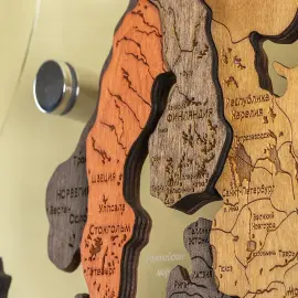 Карта мира, многоуровневая 3D "Terra Nova", на заказ Карта мира, многоуровневая 3D "Terra Nova", на заказ