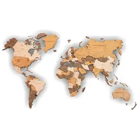 Карта мира, многоуровневая 3D "Dune", на заказ Карта мира, многоуровневая 3D "Dune", на заказ