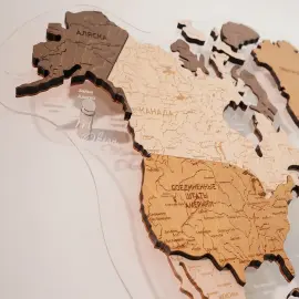 Карта мира, многоуровневая 3D "Dune", на заказ Карта мира, многоуровневая 3D "Dune", на заказ