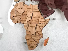 Карта мира, многоуровневая 3D "Sunrise", на заказ