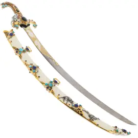 Сабля "Барс" из дамасской стали, Златоуст Сабля "Барс" из дамасской стали, Златоуст