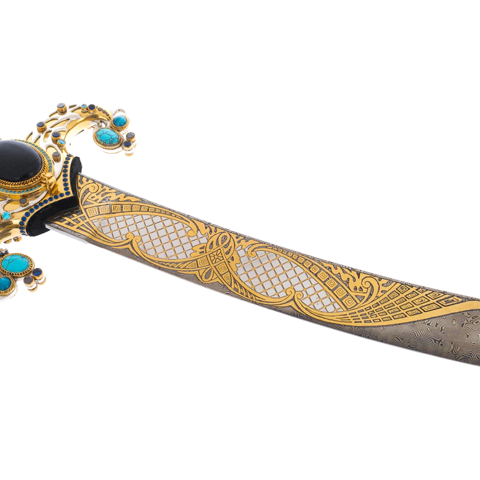 Saber "Bars" made of Damascus steel, Zlatoust