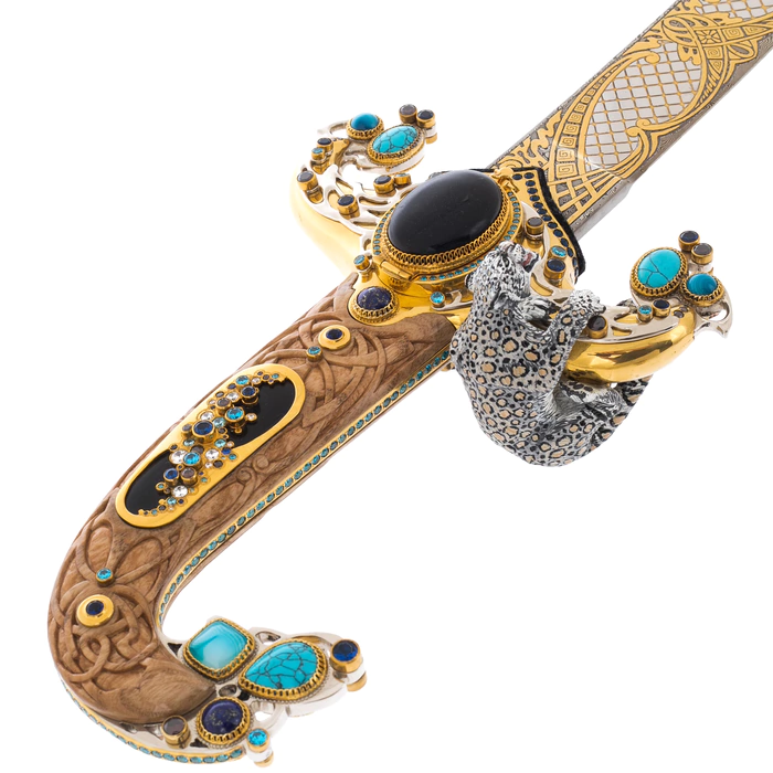Saber "Bars" made of Damascus steel, Zlatoust