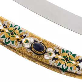 Сабля "Восточная" с малахитом и лазуритом, Златоуст