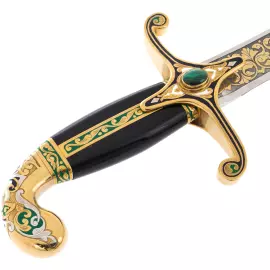 Сабля "Восточная" с малахитом и лазуритом, Златоуст