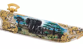 Нож из дамаска "Слон" Златоуст