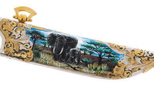 Knife from Damascus "Elephant" Zlatoust