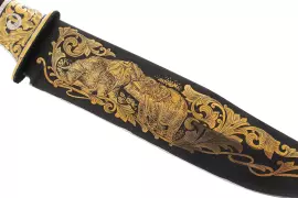 Нож из дамаска "Слон" Златоуст