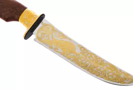 Нож "Саблезубый тигр" с эмалями, Златоуст