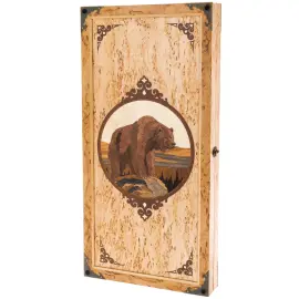 Нарды из карельской березы "Медведь" большие Нарды из карельской березы "Медведь" большие