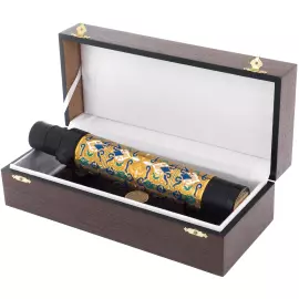 Telescope "Oriental ornament" with enamels, Zlatoust