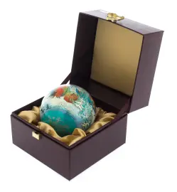 Ёлочный шар "Катания на санях", Палех Ёлочный шар "Катания на санях", Палех