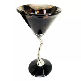 Бокал для мартини "Лето" из черного янтаря