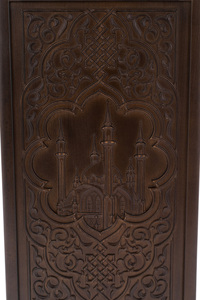 Beech backgammon with patina "Kul Sharif Mosque"