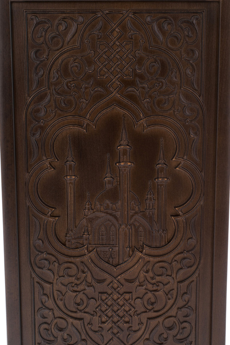 Beech backgammon with patina "Kul Sharif Mosque"