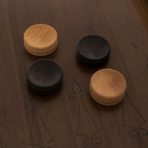 Beech backgammon with patina "Kul Sharif Mosque"